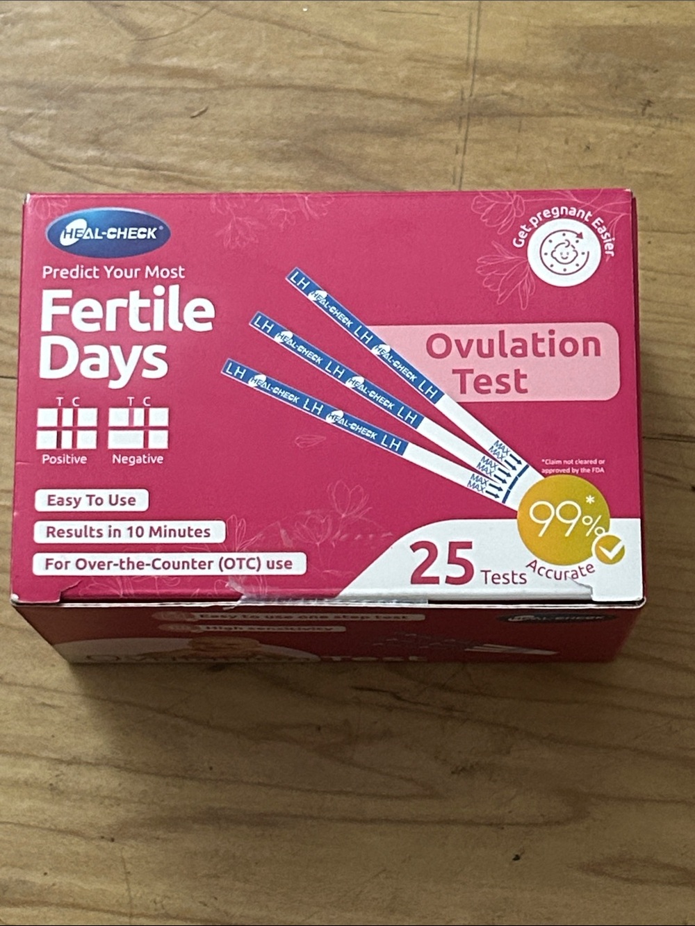 Heal-Check Fertile Days Ovulation Test- new in box  25 tests